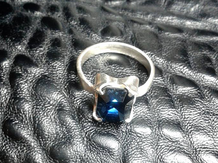 Anillo Oceanico Plata 950mm